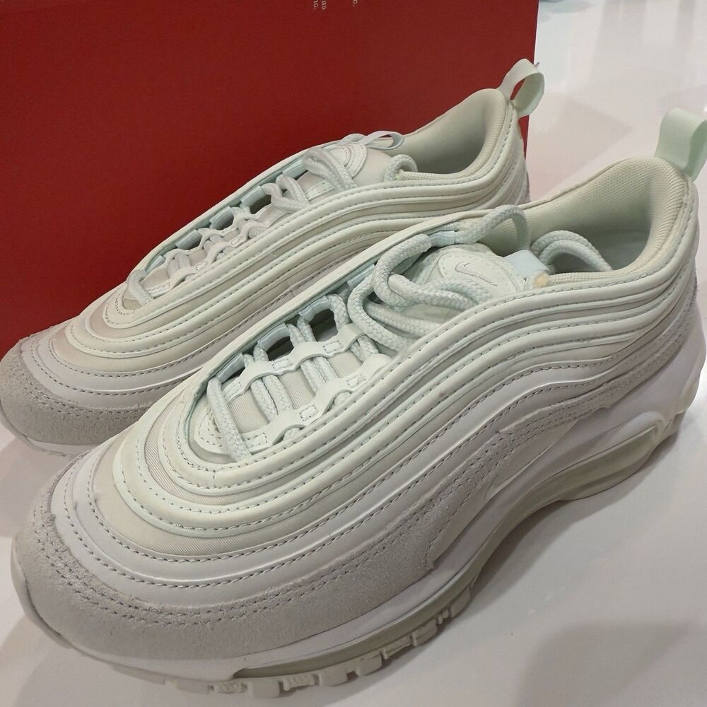 New Nike Air Max 97 Running Shoes Athletic Casual Gym Barely Green-White Sz 5